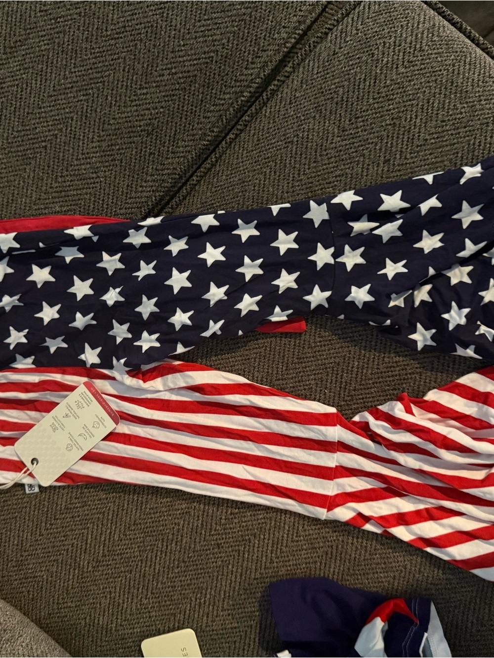 Patriotic Stars & Stripes Leggings - Red White Blue